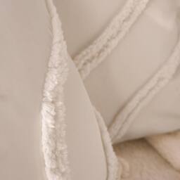 OHS 2 x Tufted Contour Cushion Cover Luxury Modern in Ivory - Size: 45 cm x 45 cm - thumbnail 2