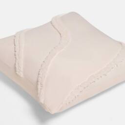 OHS 2 x Tufted Contour Cushion Cover Luxury Modern in Ivory - Size: 45 cm x 45 cm - thumbnail 5