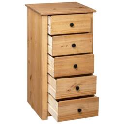 Berkfield Home Sideboard 46x40x89 cm Pine Panama Range in Natural - Size: 46 x 40 x 89 cm - thumbnail 5