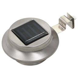 Berkfield Home Outdoor Solar Lamps 12 pcs LED Round 12 cm White in Silver - thumbnail 2