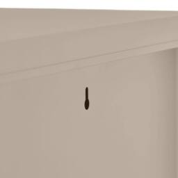 tectake Metal Display Case Baker in Taupe - thumbnail 9