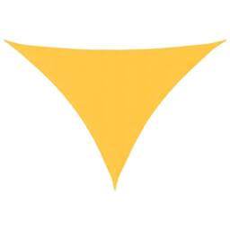 Berkfield Home Sunshade Sail Oxford Fabric Triangular 4x5x6.4 m Yellow - thumbnail 2