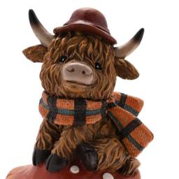 Country Living Highland Cow on Mushroom - thumbnail 4