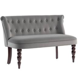 ERGOVEXA Velvet 2 Seater Sofa, Charcoal grey - thumbnail 4