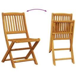 Berkfield Home 9 Piece Garden Dining Set 180x90x75 cm Solid Wood Acacia in Brown - Size: 180 x 90 x 75 cm - thumbnail 5