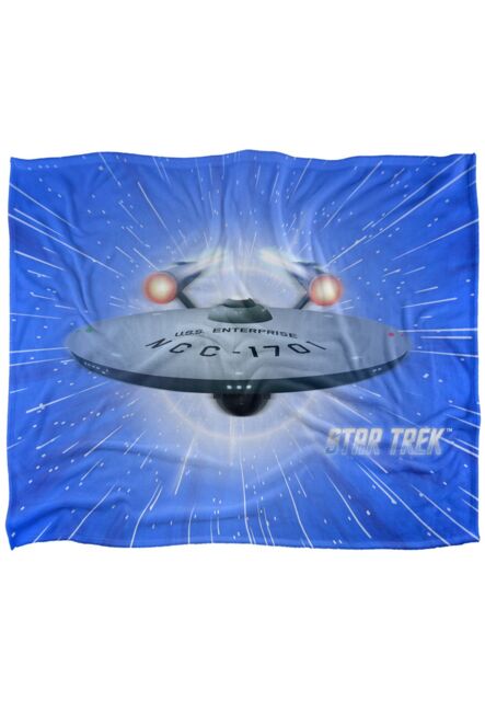 Star Trek All Shes Got Silky Touch Super Soft Throw Blanket 152 X 127 cm in White - image 1