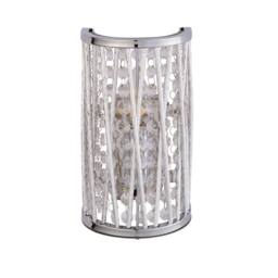 Pagazzi Marissa Chrome & Crystal Wall Light in Silver - thumbnail 3