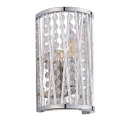 Pagazzi Marissa Chrome & Crystal Wall Light in Silver - thumbnail 7