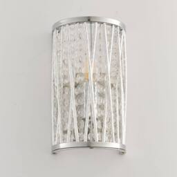 Pagazzi Marissa Chrome & Crystal Wall Light in Silver - thumbnail 2