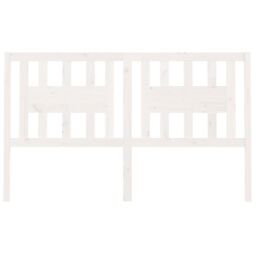 Berkfield Home Headboard White 146x4x100 cm Solid Wood Pine - Size: 146 x 4 x 100 cm - thumbnail 3