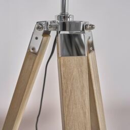ValueLights Clipper Tripod Brown Table Lamp Base - thumbnail 3