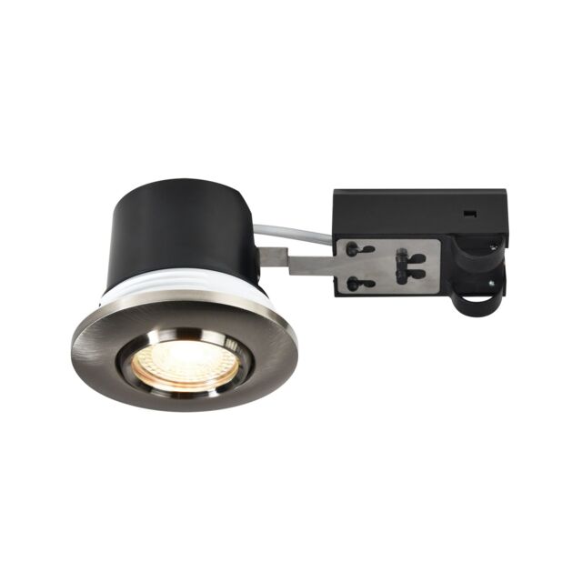 Nordlux Modern Indoor Downlight Silver Aluminium GU10 Adjustable Head - Mains Powered, IP44 - image 1
