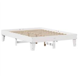Berkfield Home Decorative Bookcase Bed without Mattress White 160x200cm Solid Wo - Size: 160x200 cm - thumbnail 9
