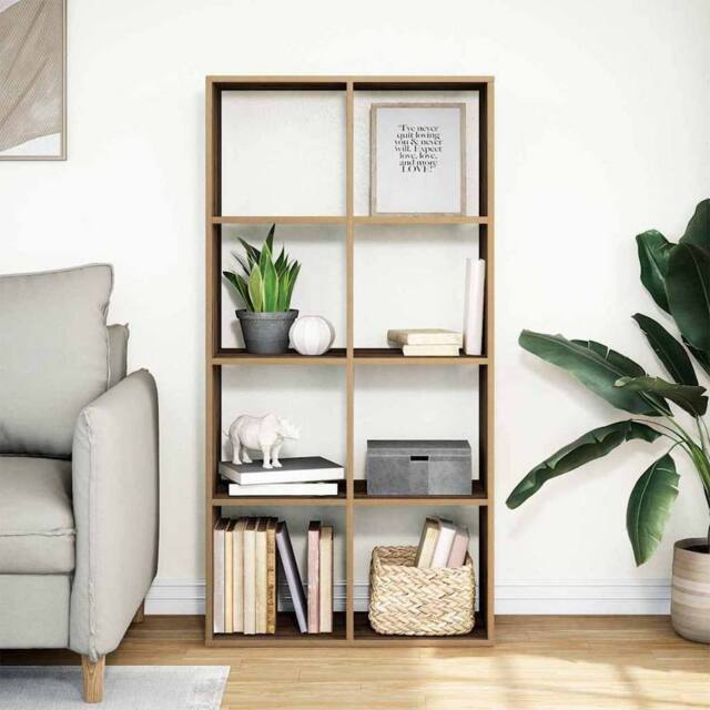 Berkfield Home Room Divider Bookcase Artisan Oak 69.5x29x137.5 cm Engineered Wood in Brown - image 1