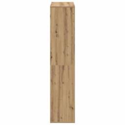 Berkfield Home Room Divider Bookcase Artisan Oak 69.5x29x137.5 cm Engineered Wood in Brown - thumbnail 7
