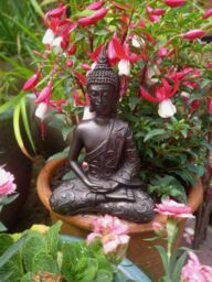 Inspirational Gifting 2 Mystic Thai Buddha Ornaments Sculptures, Set of two in Cold Cast Bronze resin - thumbnail 6