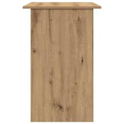 Berkfield Home Elegant Desk Artisan Oak 90x50x74 cm Engineered Wood in Brown - Size: 90 x 50 x 74 cm - thumbnail 7