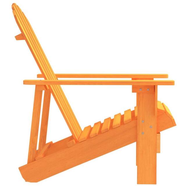 Berkfield Home Comfortable Garden Adirondack Chair Solid Fir Wood Orange - image 1