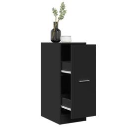 Berkfield Home Elegant Apothecary Cabinet Black 30x41x77.5 cm Engineered Wood - thumbnail 2
