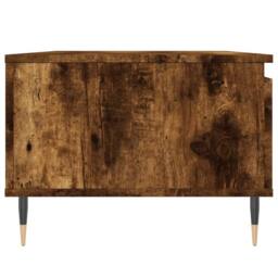 Berkfield Home Modern Coffee Table Smoked Oak 90x50x36.5 cm Engineered Wood in Brown - thumbnail 7