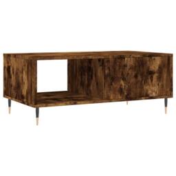 Berkfield Home Modern Coffee Table Smoked Oak 90x50x36.5 cm Engineered Wood in Brown - thumbnail 8