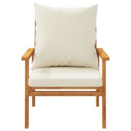 Berkfield Home 4 Piece Garden Lounge Set with Cushions Solid Wood Acacia in Brown - thumbnail 6