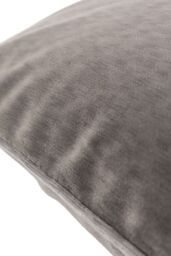 Paoletti Torto Mottled Velvet Contrast Piped Cushion in Charcoal - Size: 50 cm x 50 cm - thumbnail 3