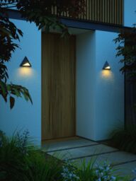 Nordlux Modern Outdoor Wall Light Black Plastic GU10 Weatherproof - Mains Powered, IP44 - thumbnail 4