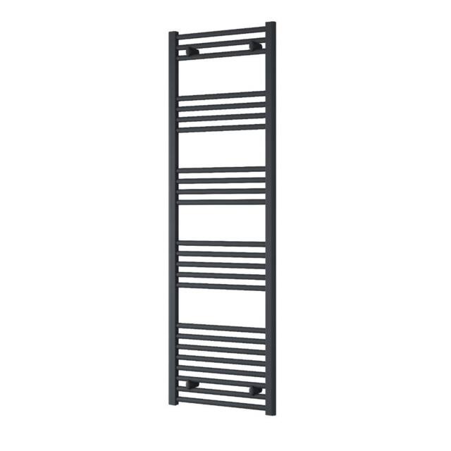 Bathroom Kingdom Capo Electric Anthracite Straight Heated Towel Rail 1600x500 in Grey - image 1