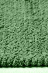 Homescapes 100% Cotton Plain Chenille Rug in Dark Olive - Size: 45 cm x 70 cm - thumbnail 4