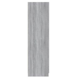 Berkfield Home Wardrobe Grey Sonoma 80x50x180 cm Engineered Wood - Size: 80 x 50 x 180 cm - thumbnail 4