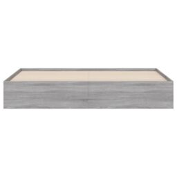 Berkfield Home Bed Frame with Drawers without Mattress Grey Sonoma 200x200 cm - thumbnail 6