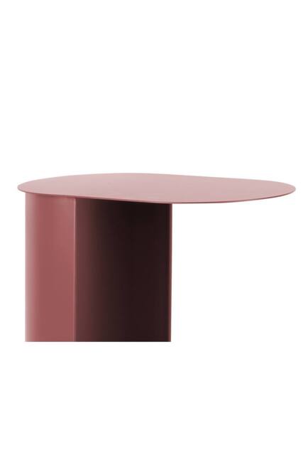 PRESENT TIME Leitmotiv Side Table Set Riqueza Oval - Burgundy Red - image 1