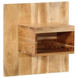 Berkfield Home Bedside Cabinet 50x27x50 cm Solid Wood Acacia in Brown - Size: 50 x 27 x 50 cm - thumbnail 2