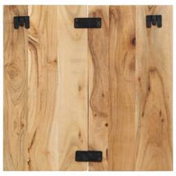 Berkfield Home Bedside Cabinet 50x27x50 cm Solid Wood Acacia in Brown - Size: 50 x 27 x 50 cm - thumbnail 4