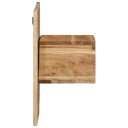 Berkfield Home Bedside Cabinet 50x27x50 cm Solid Wood Acacia in Brown - Size: 50 x 27 x 50 cm - thumbnail 3