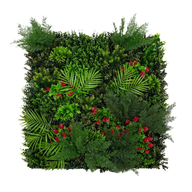 Monstershop Mira Artificial Wall Tile - 100cm x 100cm in Green - Size: 100 cm x 100 cm - image 1