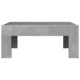 Berkfield Home Decorative Coffee Table with Infinity LED Concrete Grey 70x50x30 cm - Size: 70 x 50 x 30 cm - thumbnail 6