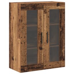 Berkfield Home Highboard with Shelf Wall-mounted with Storage with Door Old wood Medium Engineered wood in Brown - thumbnail 7