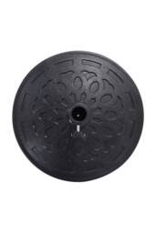 Garden Sanctuary Heavy Duty Resin Parasol Base Outdoor Umbrella Stand in Black - thumbnail 5
