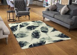 Benjamin Tate Design Feathers Fantastic Birds Rug in Natural - Size: Large - thumbnail 2