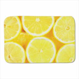 Warren Reed - Designer Vibrant Lemons Sherpa Blanket in Yellow - Size: Large - thumbnail 1