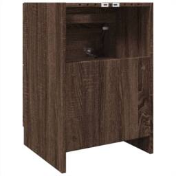 Berkfield Home Sink Cabinet Brown Oak 40x37x59 cm Engineered Wood - Size: 40 x 37 x 59 cm - thumbnail 7