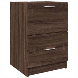 Berkfield Home Sink Cabinet Brown Oak 40x37x59 cm Engineered Wood - Size: 40 x 37 x 59 cm - thumbnail 3