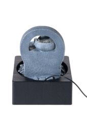 Living and Home Tabletop Waterfall Fountain with LED Lighting in Stone - thumbnail 6