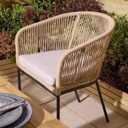 Rowlinsons 1.6m Oslo Six Seater Wooden Dining Set in Brown - thumbnail 3