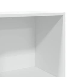 Berkfield Home Bookcase White 40x30x114 cm Engineered Wood - Size: 40 x 30 x 114 cm - thumbnail 7
