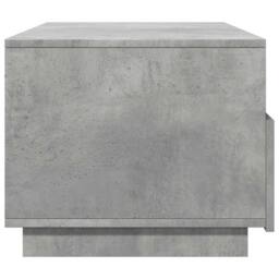Berkfield Home Coffee Table with LED Lights Concrete Grey 90x49x40 cm - Size: 90 x 49 x 40 cm - thumbnail 6