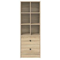 Berkfield Home Sonoma Oak Shelving Unit Sonoma Oak MDF Big Shelving Unit in Brown - thumbnail 3