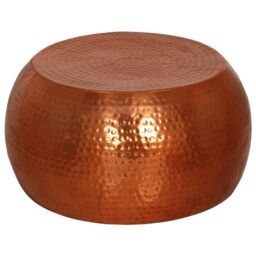 Berkfield Home Coffee Table Brass √ò55x28 cm Aluminium in Silver - Size: 55x28 cm